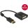 Delock ADA Delock 62601 Displayport 1.2 dugós csatl. - DVI csatl.hüvely 4K passzív adapter - Fekete
