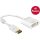 Delock ADA Delock 62602 Displayport 1.2 dugós csatl. - DVI csatlakozóhüvely 4K passzív adapter - Fehér