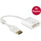 Delock ADA Delock 62602 Displayport 1.2 dugós csatl. - DVI csatlakozóhüvely 4K passzív adapter - Fehér