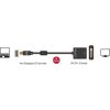 Delock Mini DisplayPort 1.2 -> DVI-I M/F aktív adapter 0.2m fekete