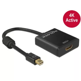   Delock Átalakító - 62611 (Mini Displayport 1.2 -> HDMI, 4K@30Hz, 3D, DTS, aktív, fekete)