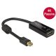 Delock Átalakító - 62613 (Mini Displayport 1.2 > HDMI, 4K@60Hz, 3D, passzív, fekete)