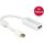 Delock ADA Delock 62614 miniDisplayport 1.2 dugós csatl. - HDMI csatlakozóhüvely 4K passzív - Fehér