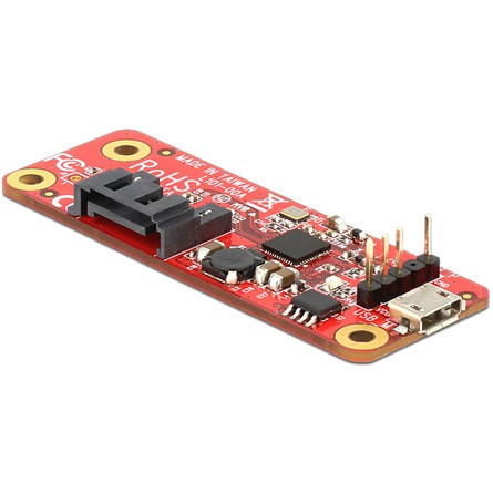 Delock ADA Delock 62626 Raspberry Pi USB micro-B anya / USB pin header > Sata 7pin konverter