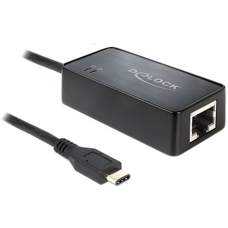 Delock ADA Delock 62642 SuperSpeed USB 3.1 Type-C csatl. dugó > Gigabit LAN 10/100/1000 adapter