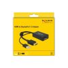 Delock Átalakító - 62667 (HDMI-A -> DisplayPort 1.2, apa/anya, USB tápellátás, Fekete)