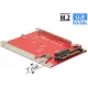 Delock ADA Delock 62725 2.5” átalakító U.2 SFF-8639 > M.2 NVMe M aljzat - 7 mm