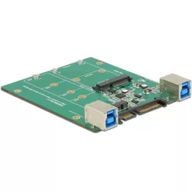   Delock ADA Delock 62732 SATA-átalakító / USB 3.1 B-típusú csatlakozóhüvely > M.2 / mSATA nyílás