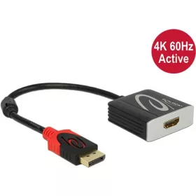   Delock ADA Delock 62734 Displayport 1.2 dugós csatl. > HDMI csatl. hüvely 4K aktív adapter