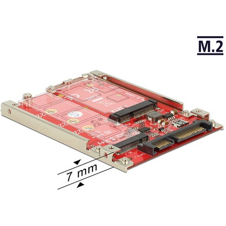Delock SATA 3 -> M.2 NGFF B mSATA M/F adapter