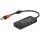 Delock Külső, USB 3.1-es, 1. generációs elosztó, USB A-típusú > 3 x USB A-típusú + két nyílással ren