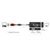 Delock ADA Delock 62902 Displayport 1.2 dugós csatl. - VGA/HDMI/DVI csatlakozóhüvely 4K passzív adapter - Fekete