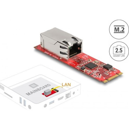 Delock 2,5Gb/s M.2 2280 B+M hálózati adapter