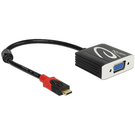 Delock ADA Delock 62994 Adapter USB-C csatlakozó > VGA csatlakozóhüvellyel (DP vált.)