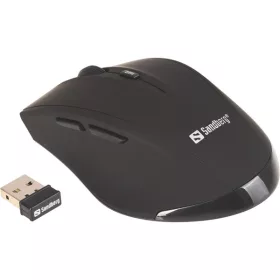   Sandberg Egér Vezeték nélküli - Wireless Mouse Pro (Optikai; 1000-1600DPI; 5 gomb; fekete)