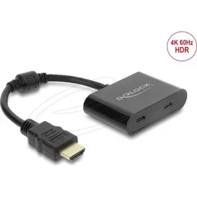   Delock Adapter HDMI-dugós csatlakozó - USB Type-C -csatlakozóhüvely (DP Alt Mode) 4K 60 Hz