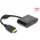 Delock Adapter HDMI-dugós csatlakozó - USB Type-C -csatlakozóhüvely (DP Alt Mode) 4K 60 Hz