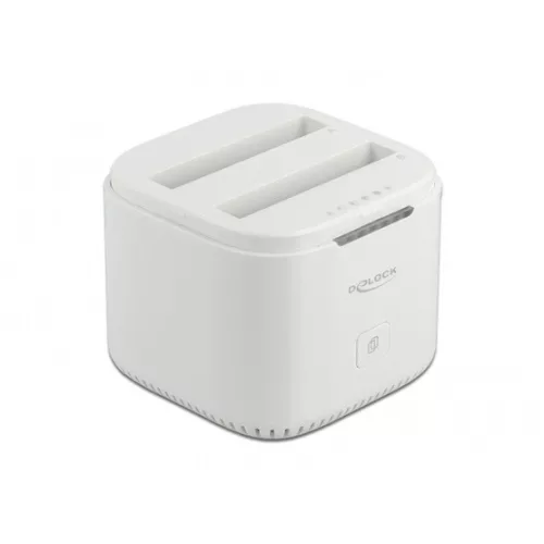 Delock ADA Delock 63084 USB-C 3.2 dokkoló állomás 2 x 2.5” SATA HDD / SSD-hez klón funkcióval