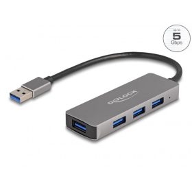   Delock 63171 4 portos USB 3.2 Gen 1 Hub - USB-A csatlakoztatóval