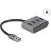 Delock 4 portos USB 3.2 Gen 1 hub USB Type-A csatlakozóval   USB Type-A portok a tetején