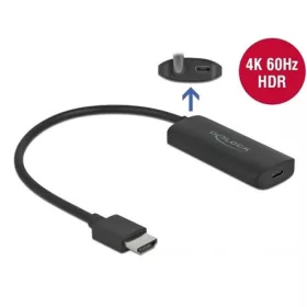   Delock HDMI 2.0 -> USB-C M/F adapter 0.2m fekete DP Alt Mode