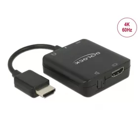   Delock Átalakító - 63276 (HDMI-A, USB Micro-B -> HDMI-A, 3,5 Jack, Toslink, fekete)