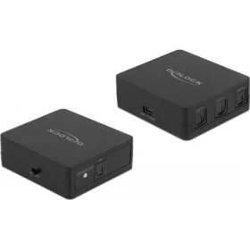   Delock S/PDIF TOSLINK kapcsolat 1 bemenettel és 3 kimenettel USB tápellátással