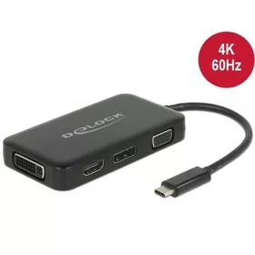   Delock ADA Delock 63929 USB-C átalakító - VGA - HDMI - DVI - DisplayPort