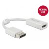 Delock Átalakító - 63936 (Displayport 1.4 -> HDMI 4K 60Hz-hez HDR, apa/anya, passzív, fehér)