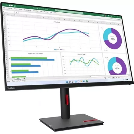 Lenovo ThinkVision T32h-30 31.5" IPS LED monitor fekete