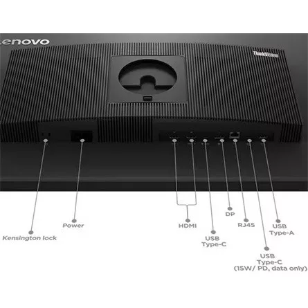 LENOVO-COM LENOVO Monitor - ThinkVision P27 3D; 27" UHD 3840x2160 IPS, 16:9, 1200:1, 310cd/m2, 4ms, VESA, HDMI, DP, USB Type-C