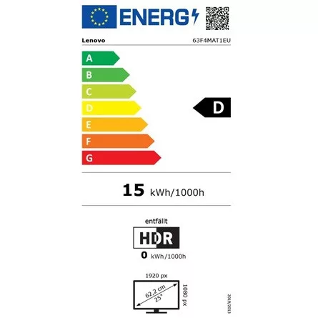 LENOVO-COM LENOVO Monitor - ThinkVision P25i-30; 24,5" FHD 1920x1080 IPS, 100Hz, 16:9, 1300:1, 250cd/m2, 4ms, D-Sub, HDMI, DP