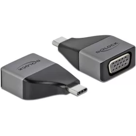   Delock USB-C / Thunderbolt -> VGA M/F adapter fekete-szürke DP Alt Mode