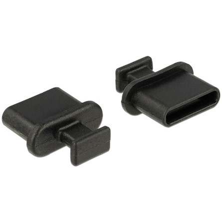 Delock USB-C - USB-C védődugó fekete 10db
