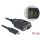 Delock USB-C -> Serial RS-232 DB9 M/M adapter 0.15m fekete 15kV ESD védelemmel