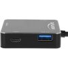 Delock 3 portos, USB 3.1 Gen 1 elosztó USB Type-C? kapcsolattal és SD + Micro SD Slottal