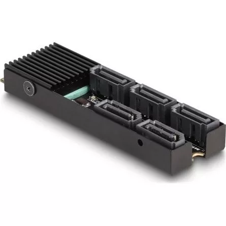 Delock M.2 B+M -> 5db SATA3 M/F adapter fekete PCIe M.2 2280