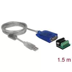   Delock Adapter - 64055 (USB2.0 -> 1xSoros RS-422/485 DB9  apa-apa, 1,5M)