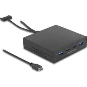   Delock 3,5 hüvelykes USB 3.2 Gen 2 előlap 2 x USB Type-C + 2 x USB Type-A