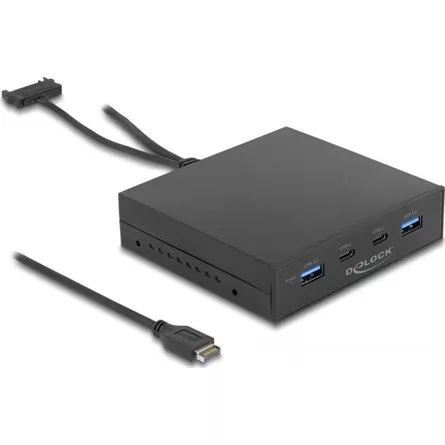 Delock 3,5 hüvelykes USB 3.2 Gen 2 előlap 2 x USB Type-C + 2 x USB Type-A