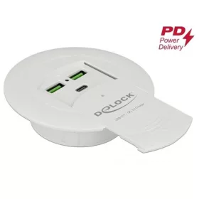   Delock USB Type-C tölto PD 85 W + Qualcomm Quick Charge 3.0 asztali rögzítésre
