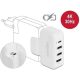 Delock Apple PD USB-C -> 1db USB-C 2db USB-A 3.0 1db HDMI aktív adapter fehér
