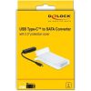 Delock USB-C -> SATA 22pin adapter fekete + 2,5" védőborítás