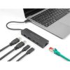 Delock 10 Gbps USB hub 2,5 Gigabit LAN porttal és PD 85 Watt