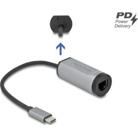   Delock 1Gb/s USB-C RJ45 hálózati adapter +Power Delivery port