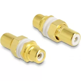 Delock RCA -> RCA F/F adapter fehér gyűrüvel