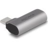 Delock USB-C -> Jack stereo 3,5mm (4pin) M/F adapter ezüst