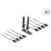 Delock Converter M.2 2280 kulcs B+M dugó 8 x SATA-hoz