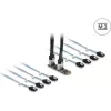 Delock Converter M.2 2280 kulcs B+M dugó 8 x SATA-hoz