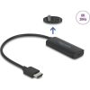 Delock HDMI 2.0 -> USB-C M/F adapter 0.18m fekete DP Alt Mode)